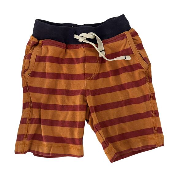 Mini Boden Red Orange Stripe Shorts size 12-18m - Picture 1 of 5